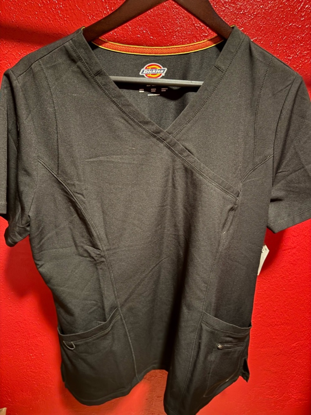 68. NWT Dickies Black Women’s Scrub Top